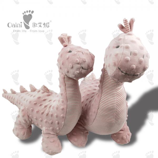 Quality 39 X 47cm Cuddle Cartoon Plush Toy Cuddle Stuffed Pink Dinosaur Soft Toy for sale