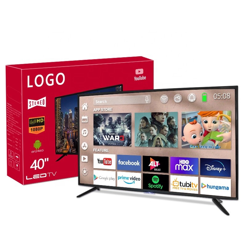 Quality OEM ODM 40 Inch LED Smart TV Ordinary High Definition Customized 2K 4K TV for sale