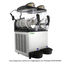 China Double Bowls Commercial CE Certificate Snow Melting Ice Smoothies Granita Slush Machine factory