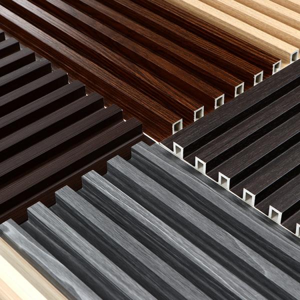 Quality Grooved PVC Wood Plastic Composite Decking Boards 8mm for sale