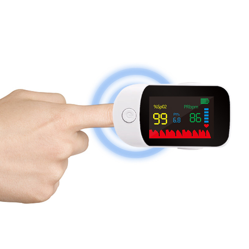 China Lightweight Multifunction LCD Digital Fingertip Pulse Oximeter for sale