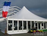 China Aluminum Large Pagoda Tents With Glass Wall / Outdoor Event Tent factory