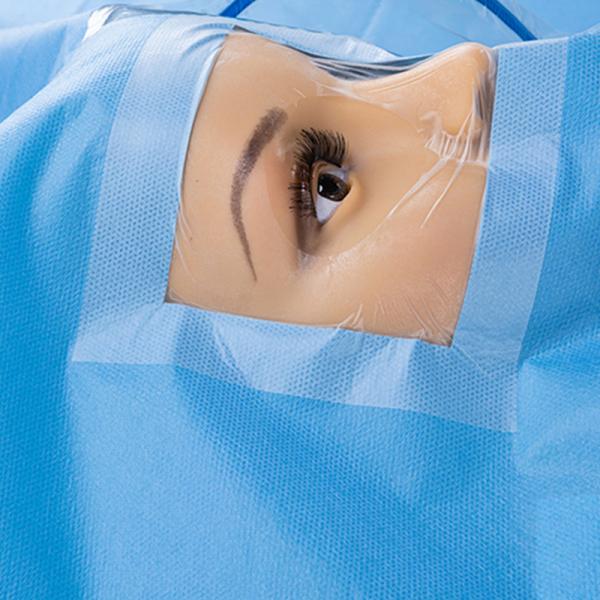 Quality Best Price Surgical Ophthalmic Incise Drape with collection pouch for sale