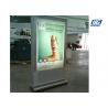 China Stainless Steel Frame Free Standing Display Boards Customized Shape Door Open Type factory