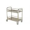 China Stainless Steel Kitchen Equipment , 2 / 3 Tiers Mobile Stainless Steel Kitchen Cart factory