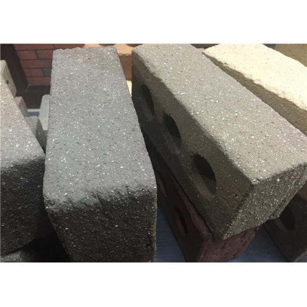 Quality Sandblast Face Three Holes Perforated Clay Bricks With Variety Colors for sale