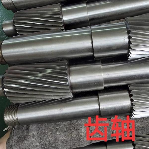 Quality 20CrMnti Gcr15 Spiral Gear Shaft Biomass Pellet Machine Spare Parts for sale