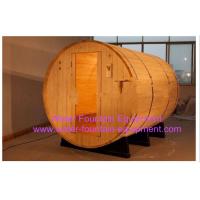 China Canopy Barrel Sauna Room Canadian Pine Wood Electric Sauna Heater factory