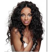 Quality Brazilian Curly Full Lace Wigs Human Hair Wigs With Baby Hair Natural Black for sale
