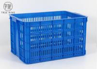 China Heavy Duty Mesh Plastic Stacking Crates On Wheels 620 * 445 * 350mm C580 Customized factory