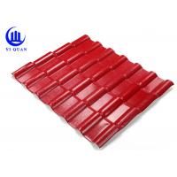 Quality Asa Coated Synthetic Resin Roof Tile 150 Kgs Load Capacity Guangzhou Red Plastic for sale