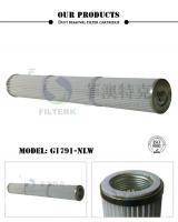 China Polyester Industrial Dust Filter Cylindrical Thread 120 * 72 * 913mm Dimension factory