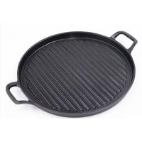 China BBQ Pre Seasoned Cast Iron Griddle Pan With Superior Heat Retention factory