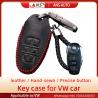 China Black Hand Sewing Full Grain Leather Car Key Case For Volkswagen factory