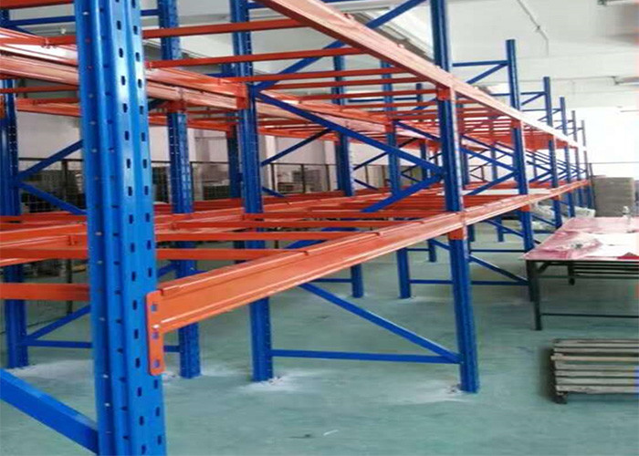 China Cold Rolled Steel Heavy Duty Pallet Racks Powder Coated 3000kg Per Layer factory
