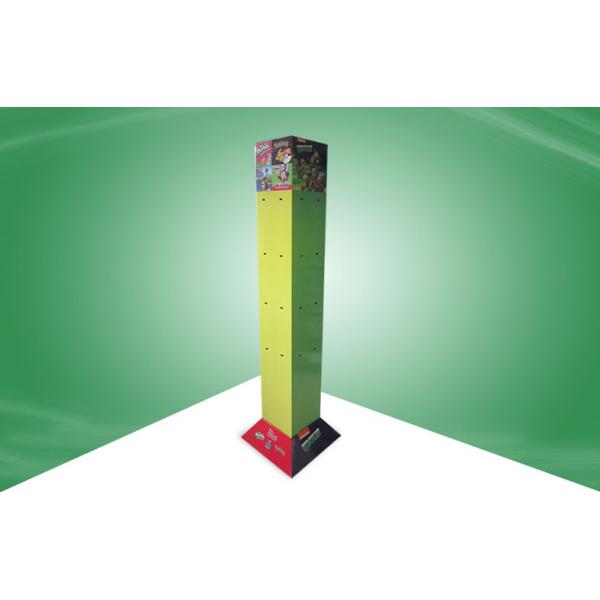 Quality Four Face Show Rotating Cardboard Display Stands With Plastic Hook for sale