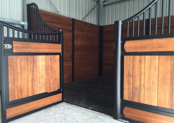 Modular Metal Horse Stalls With Latches And Boarding For Pre Built