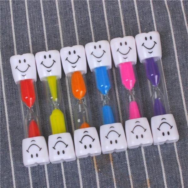 Quality Plastic Three Minute Sand Timer Hourglass Toothbrush Timer Traditional Design for sale