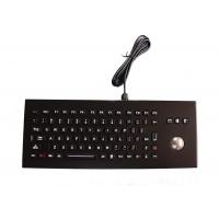 Quality 85 Keys IP65 Desk Top Metal Industrial Keyboard With Trackball Customized Layout for sale
