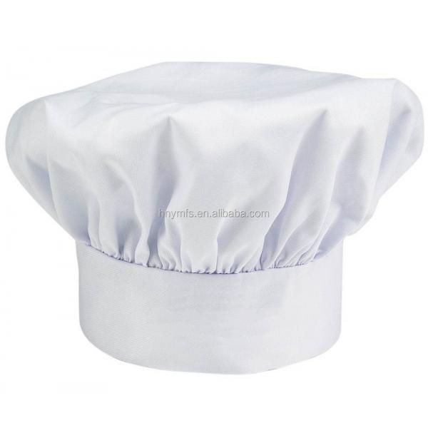 Quality Polyester Cotton Adjustable Chef Hat  Kitchen Cooking Chef Hat for sale