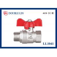 Quality 1/4 " To 1 1/4 " Male X Female 25 Bar Brass Ball Valve With T Handle for sale