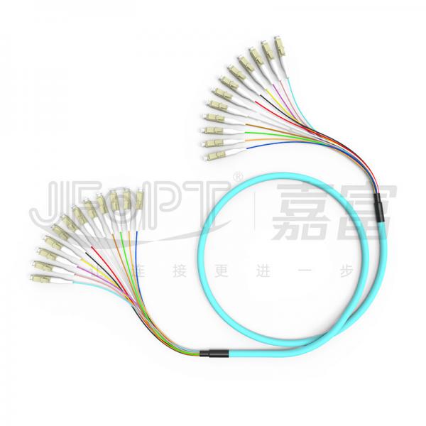 Quality LC - LC 12 Core Bundle Branch Fiber Optic Patch Cord Multimode 50/125 6.2mm LSZH for sale
