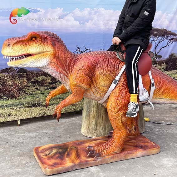 Quality Children 110/220VAC Animatronic Walking Dinosaur Rides Electric Ride T Rex for sale