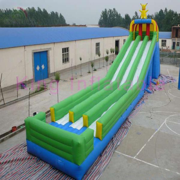 Quality Triple Lanes Giant Inflatable Water Slide Colorful For Outdoor / Rent for sale