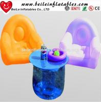 China Customized relax modern lights led plastic inflatable corner sofa factory