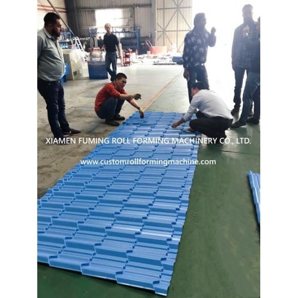 Quality 7.0KW Metal Roof Tile Roll Forming Machine High Speed To 6m Long Sheet for sale