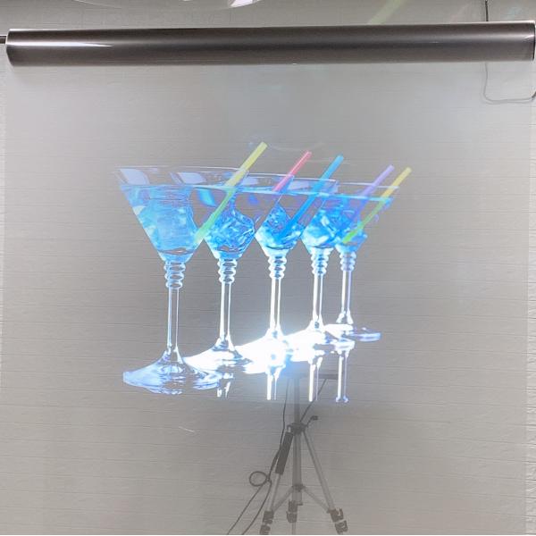 Quality 3D Holographic Projection System rear projection films / Glass transparent for sale