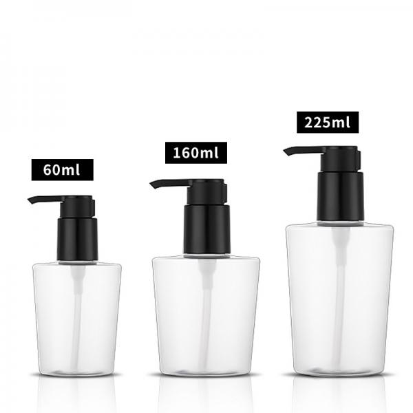 Quality R-PET Lightweight Transparent Shampoo Bottles 60ML 160ML 225ML for sale