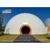 China PVC Cover Injection Geodesic Dome Tents , 3 - 60m Diameter Half Dome Shelter factory
