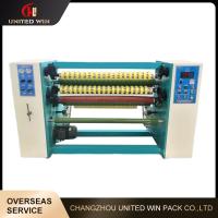 China OPP Sealing Tape Slitting Machine Automatic Feeding Device 180m/min factory