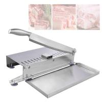 China Manual Ejiao Rhizome Meat Slicing Machine Frozen Meat Cutter 21cm 27cm Blade factory