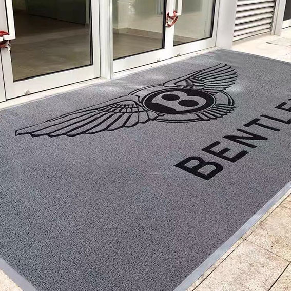 Quality PVC Loop Flooring 12mm Commercial Entrance Mats With Logo for sale