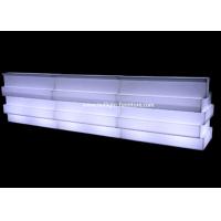 Quality Fold Mobile Glowing LED Bar Counter Strip Shaped Multi Colors With Wine Holder for sale