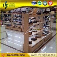 China Factory direct sale wood shoe shelf commercial shoe rack for mall for sale