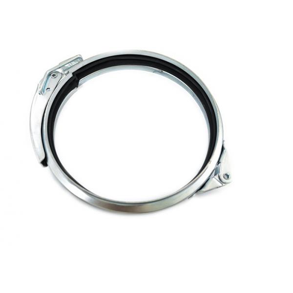 Quality 160mm Galvanized Steel Hose Clamp Quick Latch Flange Round Duct for sale