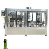 China Sparkling wine bottle filling machine automatic sparkling juice filling corking wire caging machine 3 in 1 mono block factory