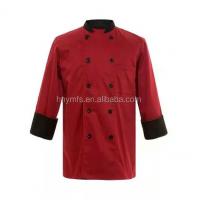 China Factory Supply OEM Water-proof Anti-oil Unisex Restaurant Uniforms Chef Jacket factory