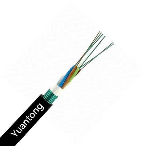 Quality GYTS Outdoor Armored Aerial Duct Fiber Optic Cable Waterproof for sale
