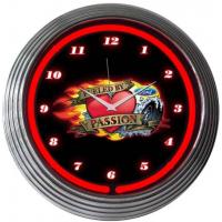 China AC110v Round Neon Led Clock for sale