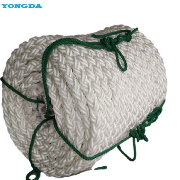 Quality Polyamide Multifilament Fibre Nylon Braided Ropes High Tensile Strength 28mm for sale