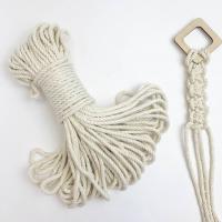 China Sustainable 4-36mm Natural Twisted Jute String Macrame Organic Cotton Rope for Crafts factory