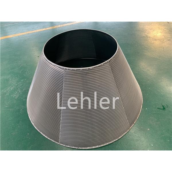 Quality Centrifuge Wedge Wire Screen Basket Conical Type SS316L Material Smooth Wire Surface for sale