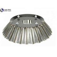 Quality Steel Sweeper Broom Brushes Rotary Roller Customized Thickness Wear Resistant for sale