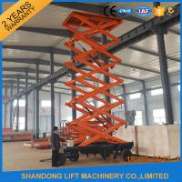 China Outdoor Mobile Scissor Lift Platform , Aerial Working Lift Tables with Wheels factory