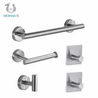 China 5 Pieces Bathroom Shower Accessories Wall Mounted Towel Racks 10KG capacity factory