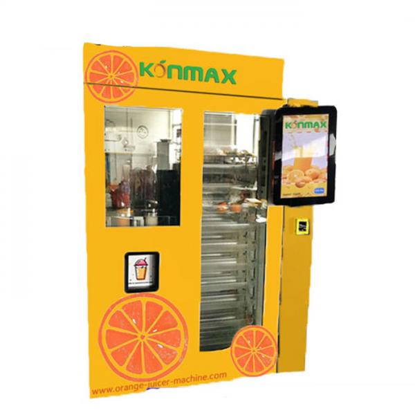 Quality Stand Fruit Drink Vending Machine 21.6 Inch Touch Screen For Market / Shopping Mall for sale